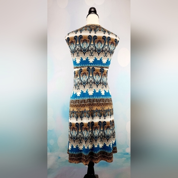 MUSE – Turquoise, multi-color, sleeveless, size 12 - Picture 4 of 7